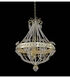 Orleans LED 18 inch Champagne Silver Leaf Chandelier Ceiling Light