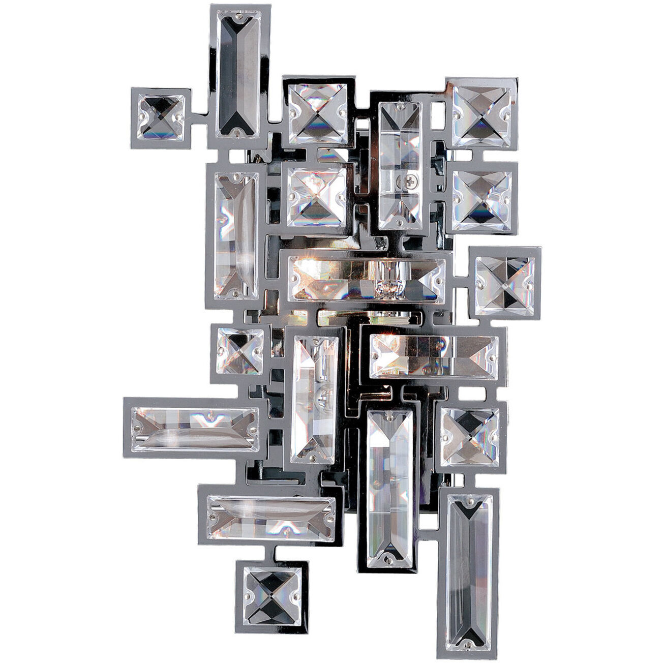 Vermeer 2 Light 8 inch Chrome ADA Wall Sconce Wall Light in Firenze Clear