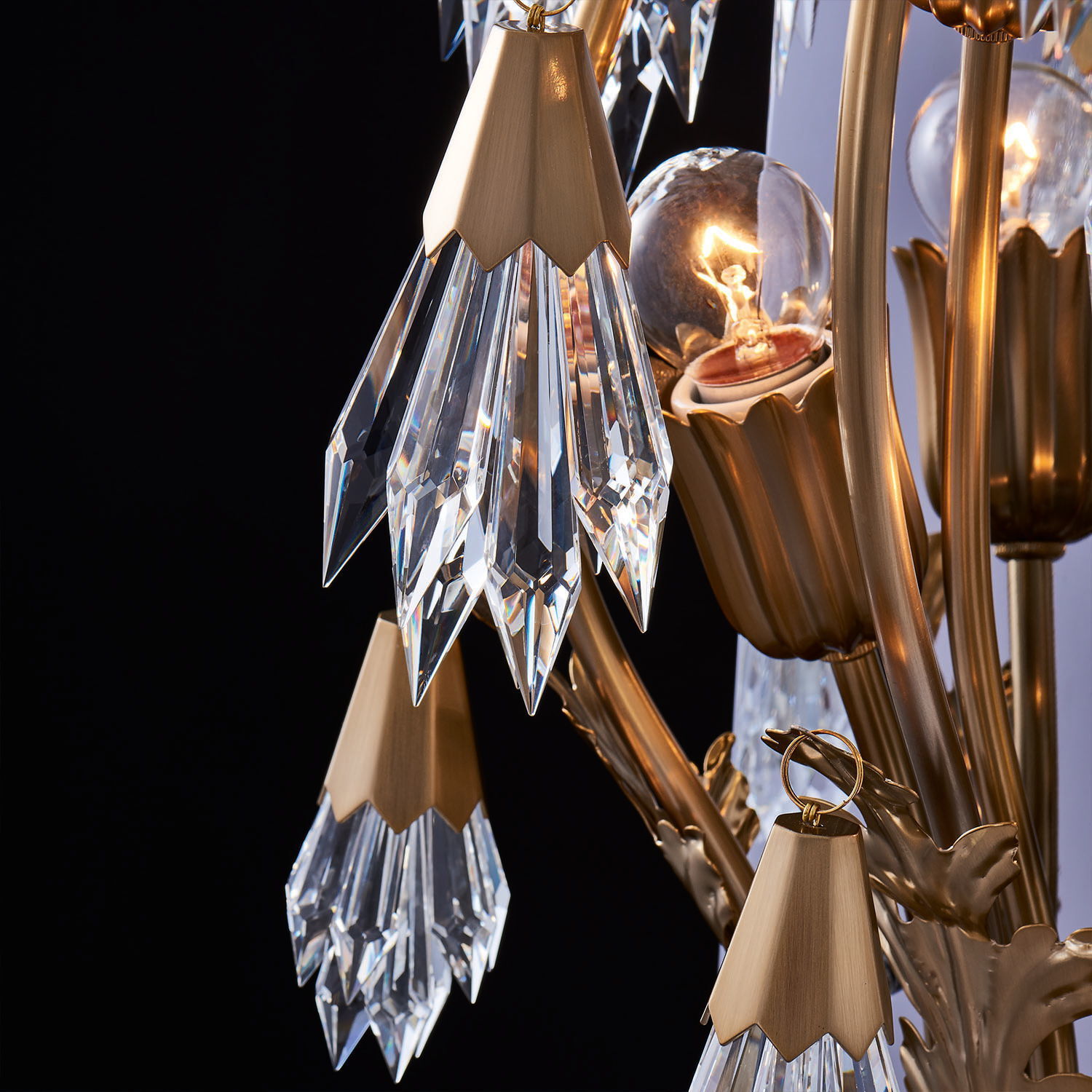 Tulipani Wall Sconce Wall Light in Winter Brass