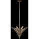 Roche 3 Light 18.5 inch Winter Brass Pendant Ceiling Light in Firenze Clear