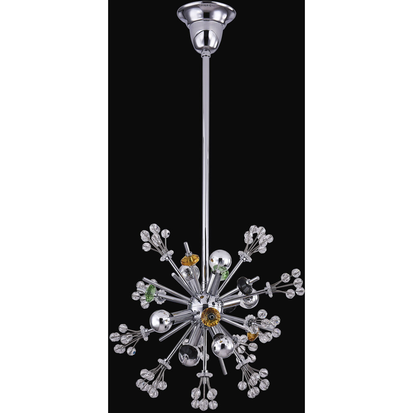 Constellation 6 Light 13 inch Polished Chrome Pendant Ceiling Light