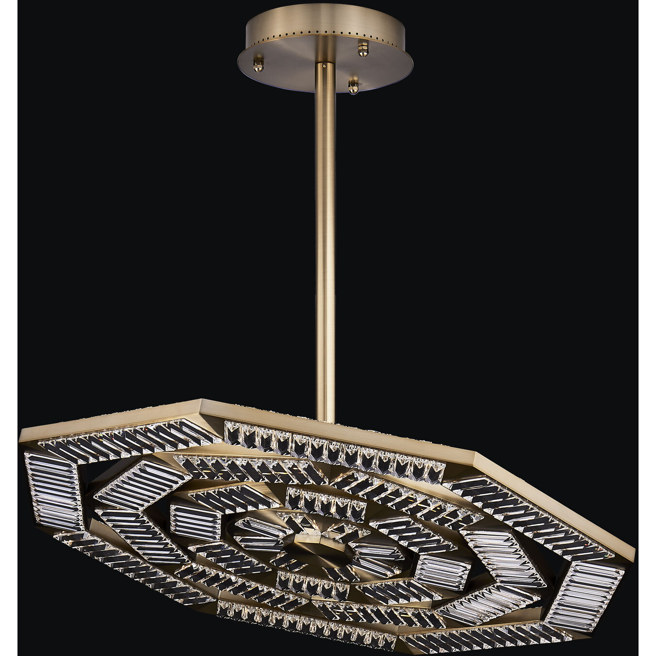 Tempo 38 inch Winter Brass Pendant Ceiling Light