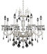 Cassella 8 Light 30 inch Two-Tone Silver Chandelier Ceiling Light