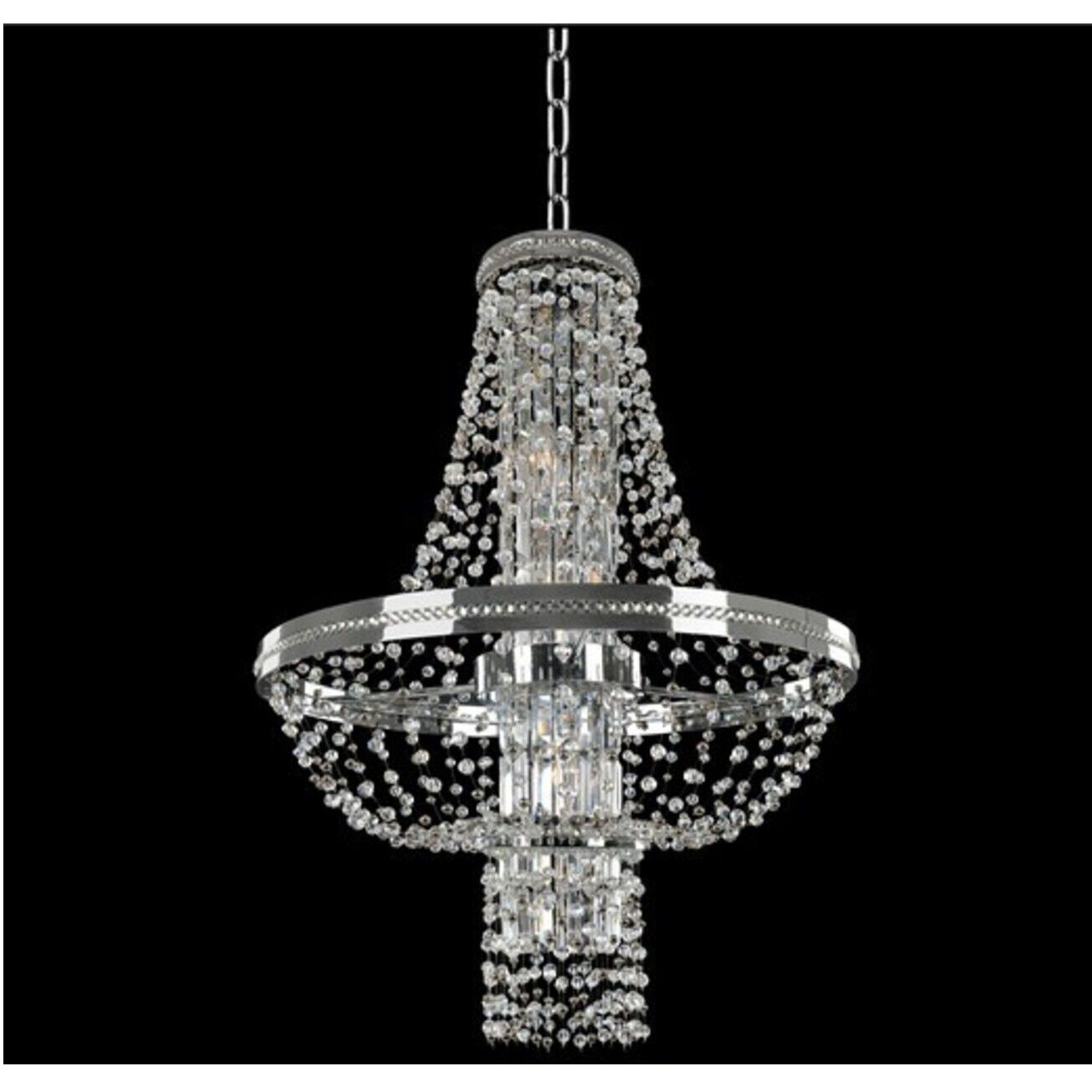 Capri 8 Light 24 inch Chrome Pendant Ceiling Light