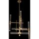 Apollo LED 26 inch Brushed Champagne Gold Chandelier Ceiling Light in Firenze Clear