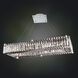 Baguette 10 Light 12 inch Chrome Pendant Ceiling Light in Firenze Clear