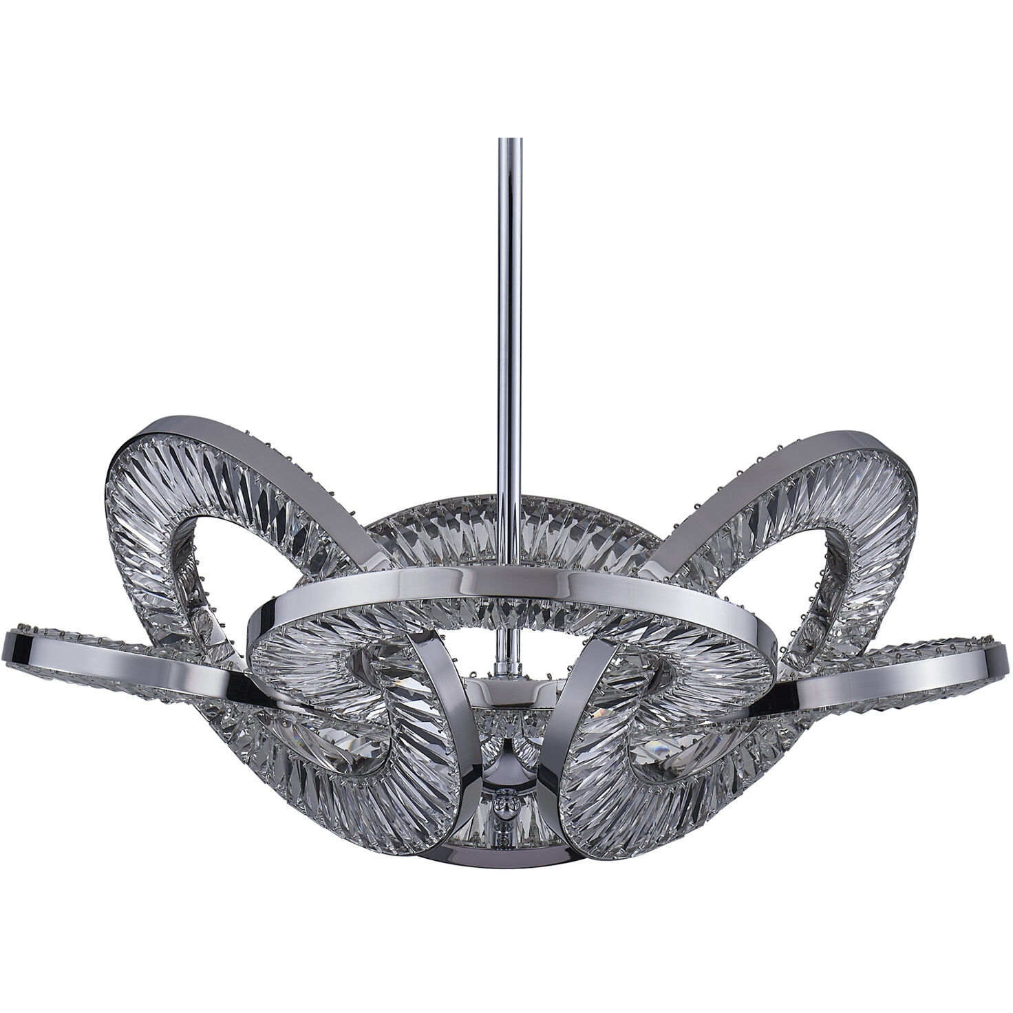 Rotondo 29.5 inch Polished Chrome Pendant Ceiling Light