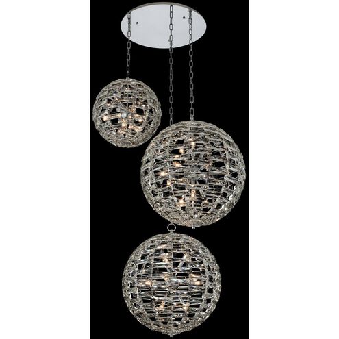 Alta 33 Light 46 inch Polished Chrome Pendant Ceiling Light in Firenze
