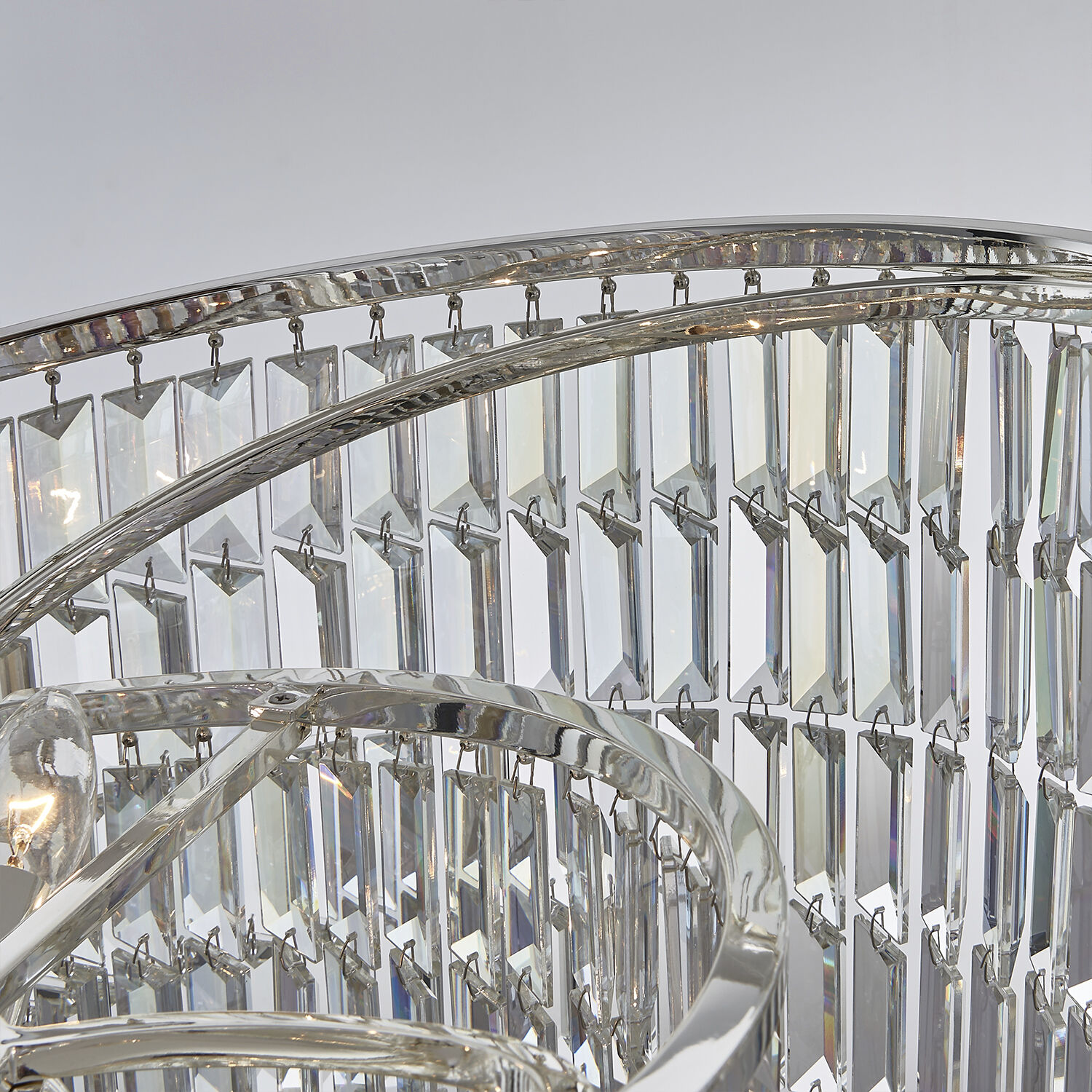 Vortice 7 Light 22 inch Polished Silver Pendant Ceiling Light