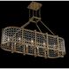 Verona 10 Light 42 inch Brushed Pearlized Brass Island Light Ceiling Light