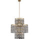 Caretta 12 Light 27 inch Antique Brass Pendant Ceiling Light in Firenze