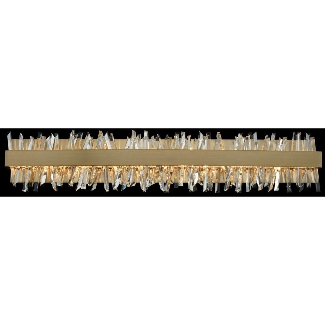 Glacier LED 38 inch Brushed Champagne Gold Bath Vanity Light Wall Light