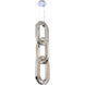 Catena LED 12 inch Chrome Foyer Light Ceiling Light in Firenze Clear