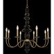 Piedra 8 Light 34 inch Brushed Brass Chandelier Ceiling Light