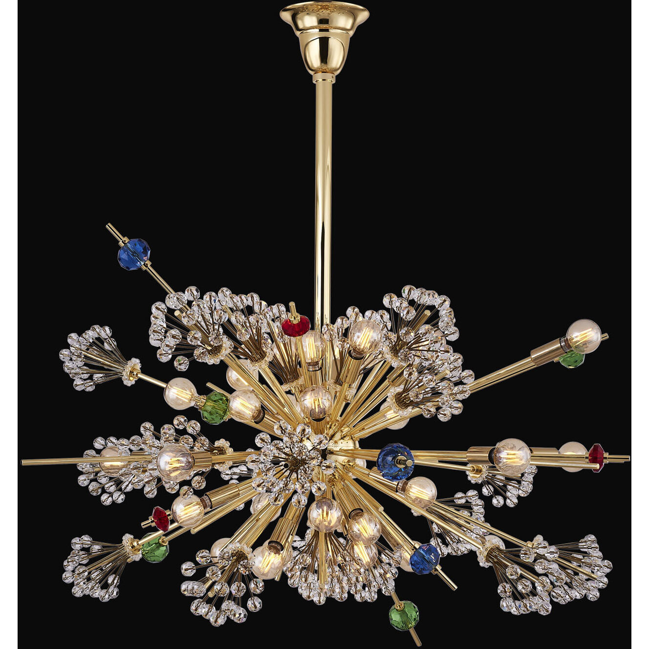 Constellation 30 Light 34 inch 18K Gold Pendant Ceiling Light