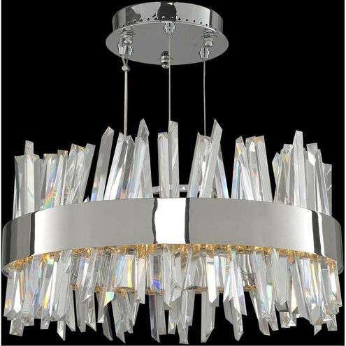 Glacier LED 20 inch Chrome Pendant Ceiling Light