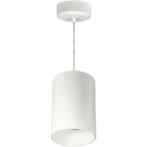 iLENE LED 6 inch White with White Cable Mount Mini Cylinder Ceiling Light in 3500K, 2000