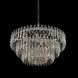 Pandoro 9 Light 27 inch Chrome Pendant Ceiling Light in Firenze Clear