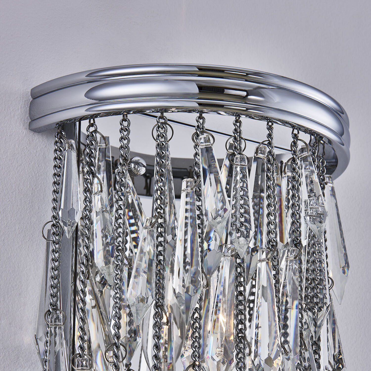 Frangia Wall Sconce Wall Light in Polished Chrome