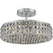 Loro 3 Light 13 inch Chrome Semi Flush Mount Ceiling Light