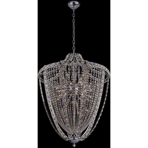 Scudo 35 Light 39 inch Chrome Pendant Ceiling Light