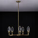 Misto 28 inch Satin Brass Pendant Ceiling Light in Firenze Clear