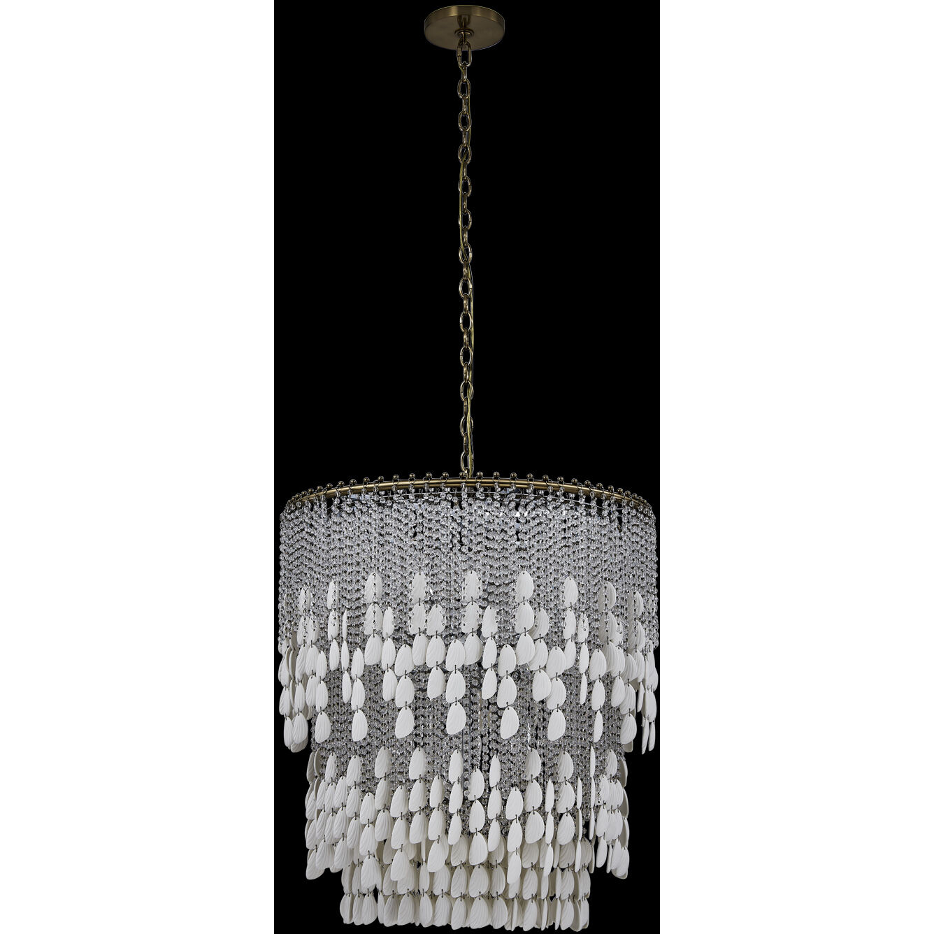 Farfalle 18 Light 28 inch Brushed Champagne Gold Chandelier Ceiling Light