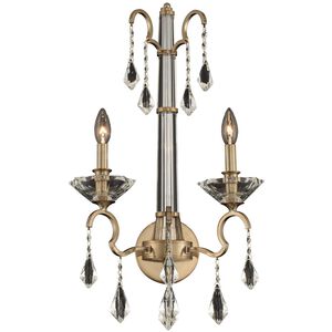Valencia 2 Light 15 inch Brushed Champagne Gold Wall Sconce Wall Light
