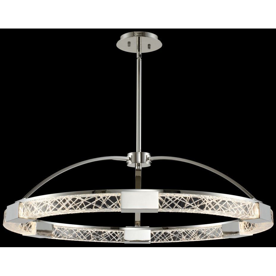 Athena LED 32 inch Polished Nickel Pendant Ceiling Light