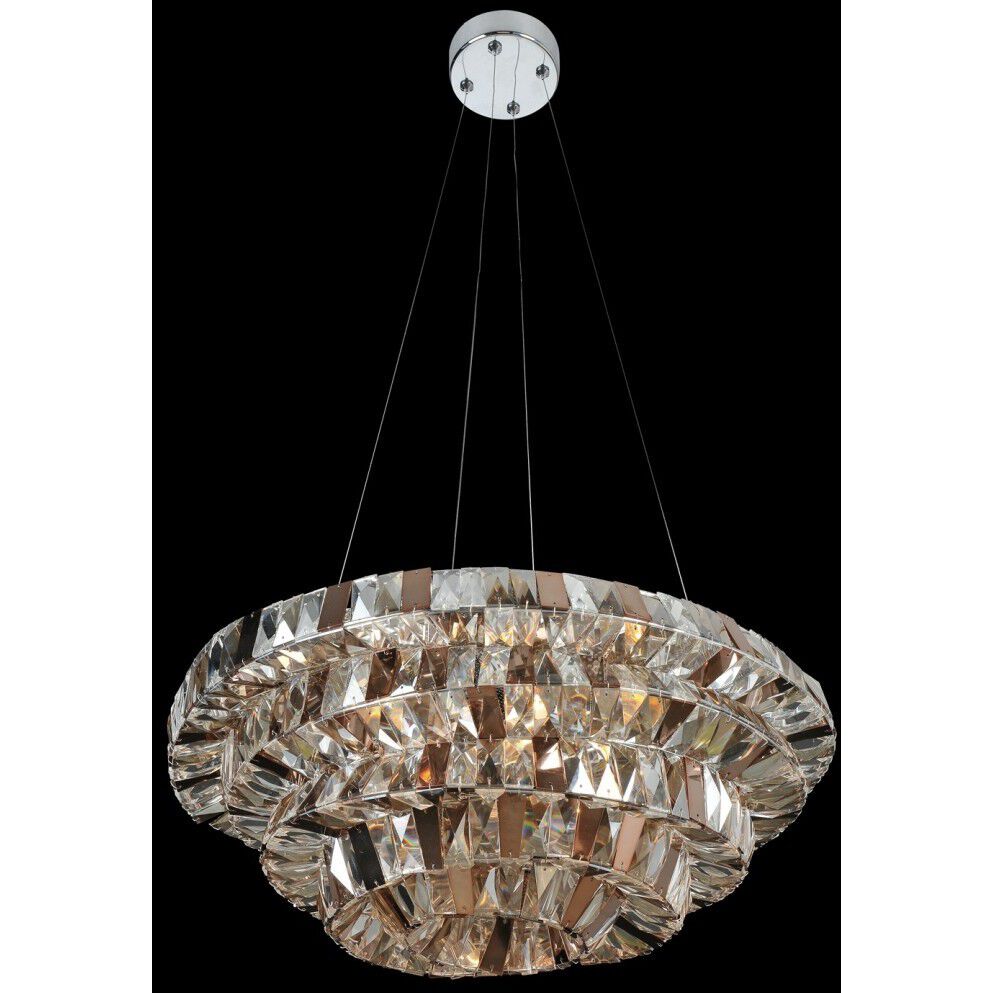 Gehry 8 Light 24 inch Chrome Pendant Ceiling Light