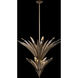 Roche 9 Light 28.5 inch Winter Brass Pendant Ceiling Light in Firenze Clear