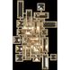 Vermeer Wall Sconce Wall Light in Firenze Clear, Brushed Champagne