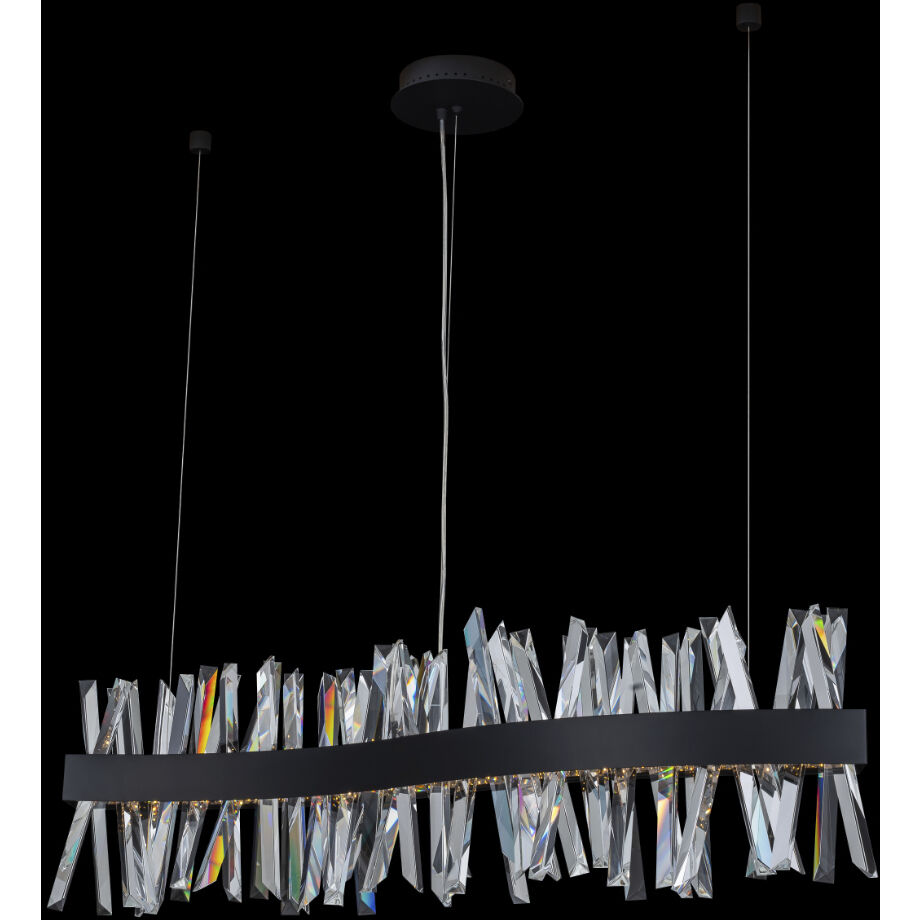 Glacier 8 inch Matte Black Pendant Ceiling Light