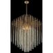 Estrella 8 Light 32 inch Brushed Champagne Gold Pendant Ceiling Light