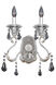 Haydn 2 Light 12 inch Silver Wall Bracket Wall Light