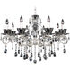 Locatelli 8 Light 35 inch Two Tone Silver Chandelier Ceiling Light in Firenze Clear