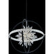Angelo 24 Light 36 inch Matte Black with Polished Silver Pendant Ceiling Light in Matte Black W/ Polished Silver