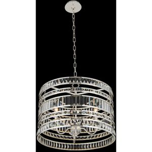 Strato 3 Light 22 inch Polished Silver Pendant Ceiling Light