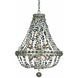 Lucia 6 Light 20 inch Vintage Silver Leaf Pendant Ceiling Light
