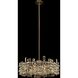 Vermeer 6 Light 24 inch Brushed Champagne Gold Pendant Ceiling Light in Swarovski Elements Clear