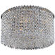 Milieu Metro 5 Light 14 inch Chrome Flush Mount Ceiling Light in Firenze Clear