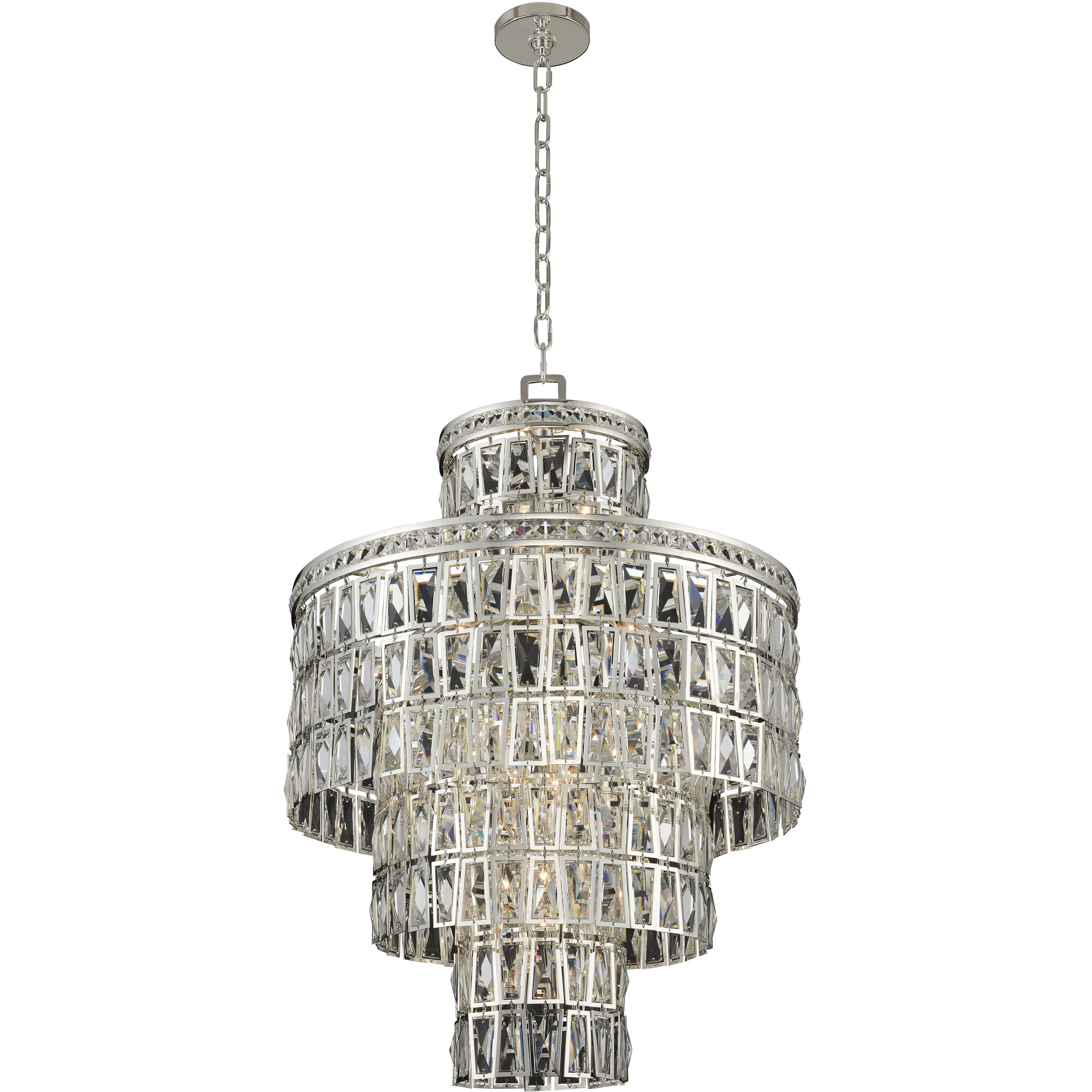 Kasturi 13 Light 24 inch Silver Pendant Ceiling Light