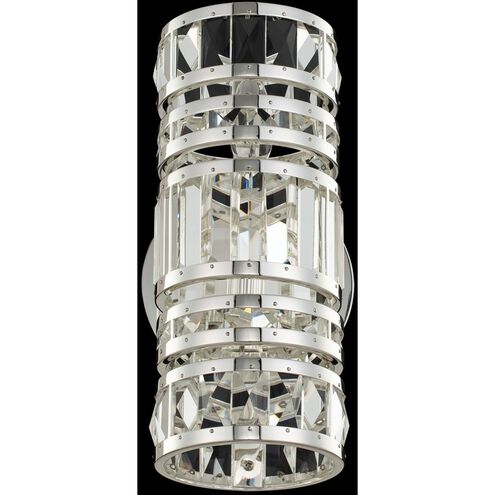 Strato 2 Light 6 inch Polished Silver Wall Sconce Wall Light