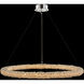 Lina Esterno 32 inch Matte Black Outdoor Flush Mount in Firenze Clear