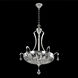 Orecchini 6 Light 26 inch Two Tone Silver Pendant Ceiling Light