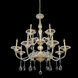 La Rosa 12 Light 43 inch 24K Gold Chandelier Ceiling Light