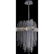Piovere 28 inch Polished Chrome Pendant Ceiling Light in Firenze Clear