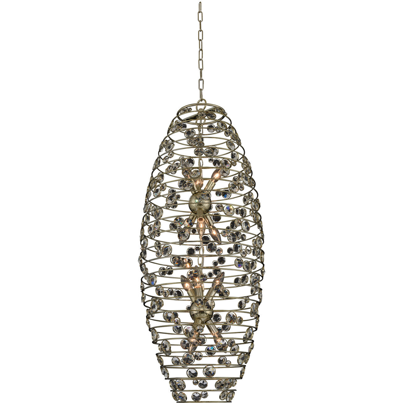 Gemini 12 Light 17 inch Champagne Gold Foyer Ceiling Light