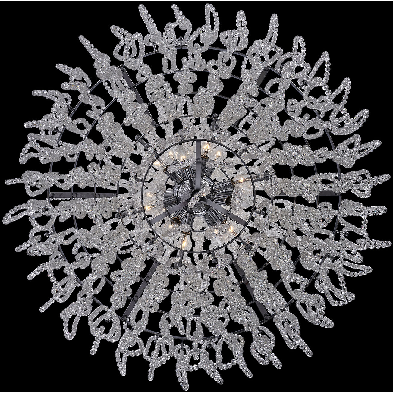 Loop 21 Light 34 inch Polished Chrome Pendant Ceiling Light