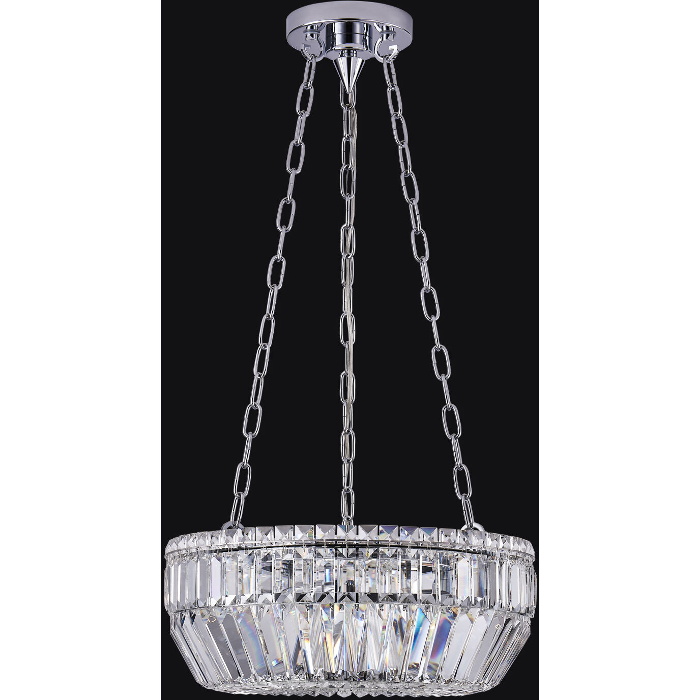 Circolare 5 Light 18 inch Polished Chrome Pendant Ceiling Light